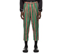 Green Striped Trousers