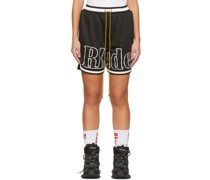 Black Polyester Shorts