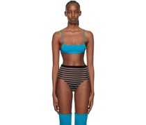 SSENSE Exclusive Blue Ara Bra