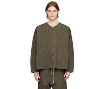 Khaki O-Project V-Neck Shirt