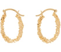 Gold VC037 Small Closed Hoop Earrings