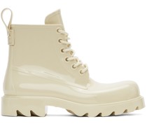 Beige Stride Ankle Boots