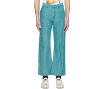 Green Pigment Dyeing Jeans