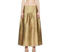 Gold Pallon Maxi Skirt