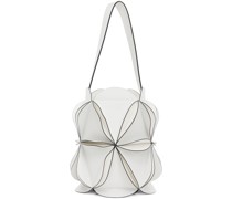White Origami Bucket Bag