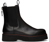 Black Single Stack Chelsea Boots