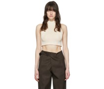 Off-White Silk Tank Top