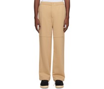 Beige Drawstring Lounge Pants