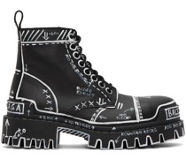 Black Strike Lace-Up Boots