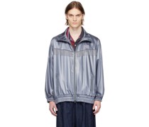 Blue Fringe Track Jacket