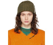 Khaki & Brown Rivington Beanie
