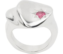 Silver Two Star Ring