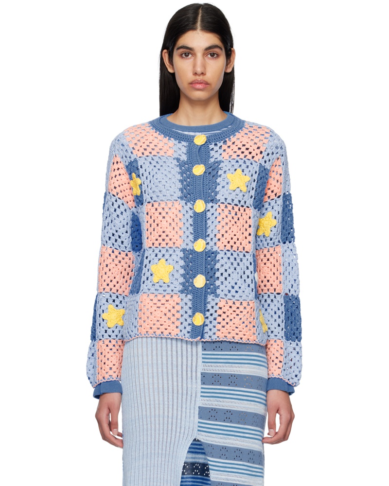 HELMSTEDT Damen Blue & Pink Aninu Cardigan