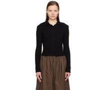 Black Collared Cardigan