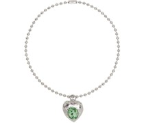 Silver & Green Pacha Necklace