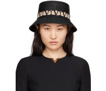Black Straw Beach Hat