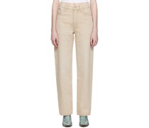 Beige Benz Jeans