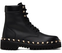 Black Rockstud Boots