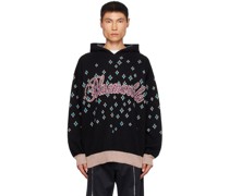 Black Rhinestoned Hoodie