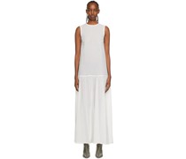 White Pascal Sleeveless Maxi Dress