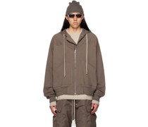 Gray Windbreaker Hoodie