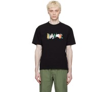 Black Mixed Flowers T-Shirt