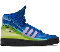Blue Jeremy Scott Edition Forum Wings 4.0 Sneakers