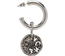 Silver Coin Earring