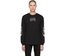 Black Burning Up Long Sleeve T-Shirt