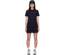 Navy Collared Mini Dress