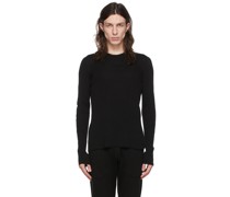 Black Cotton Sweater
