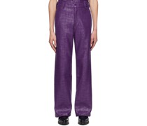 Purple Lacquered Trousers