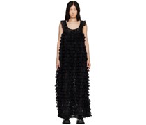 Black Ruffle Maxi Dress