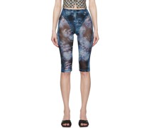 Blue Butterfly Shorts