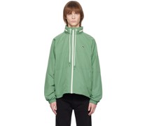 Green Color-Block Jacket