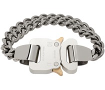 Silver 2x Chain Buckle Bracelet
