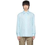 SSENSE Exclusive Blue Cotton Shirt