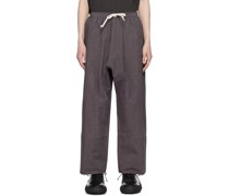 Gray O-Project Drawstring Trousers