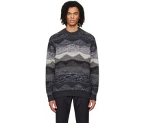 Gray Abstract Sweater