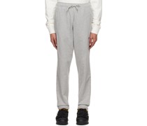 Gray Embroidered Lounge Pants