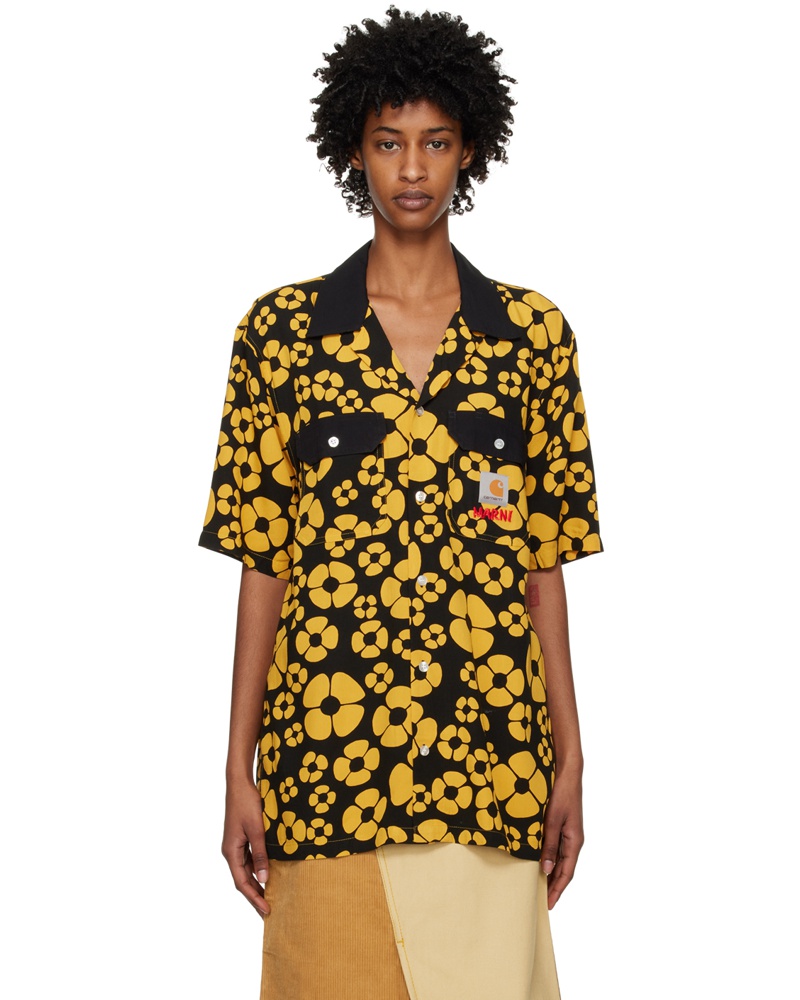 Marni Damen Yellow & Black Carhartt WIP Edition Shirt