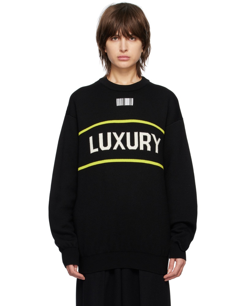 VTMNTS Damen Black 'Luxury' Sweater