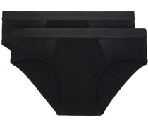 Three-Pack Black Briefs