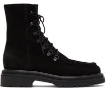 Black Suede New College Boots