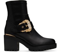 Black Buckle Ankle Boots
