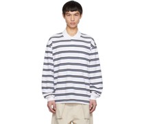 White Striped Polo