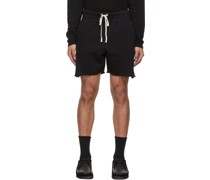 Black French Terry Yacht Shorts