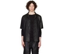 Black Disguise Leather Shirt