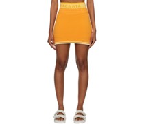 Orange Motley Miniskirt