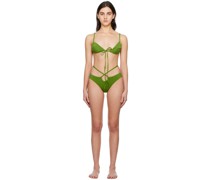 Green Solis & Looped Tie Bikini
